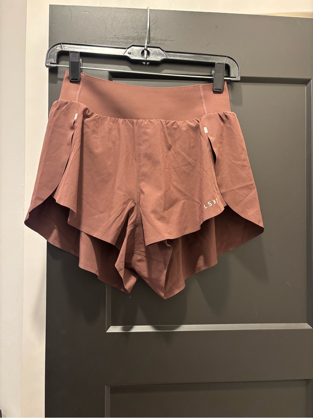 LSKD Pacer 3" Run Short XS Hot Chocolate NEW running split shorts - Picture 10 of 17